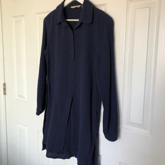 Soft Surroundings Saba Tunic Top Navy - Picture 7 of 12